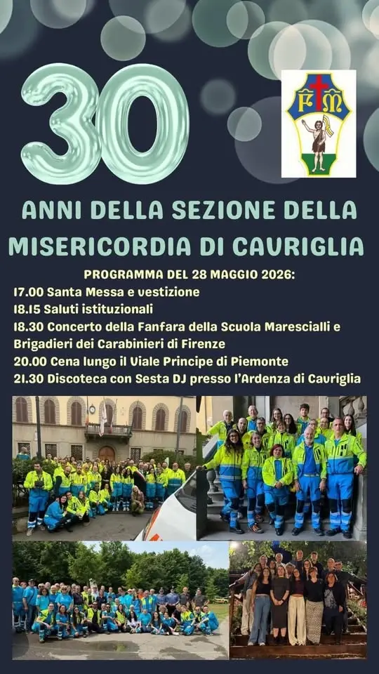 concerto per il 30° dalla fondazione della misericordia di Cavriglia