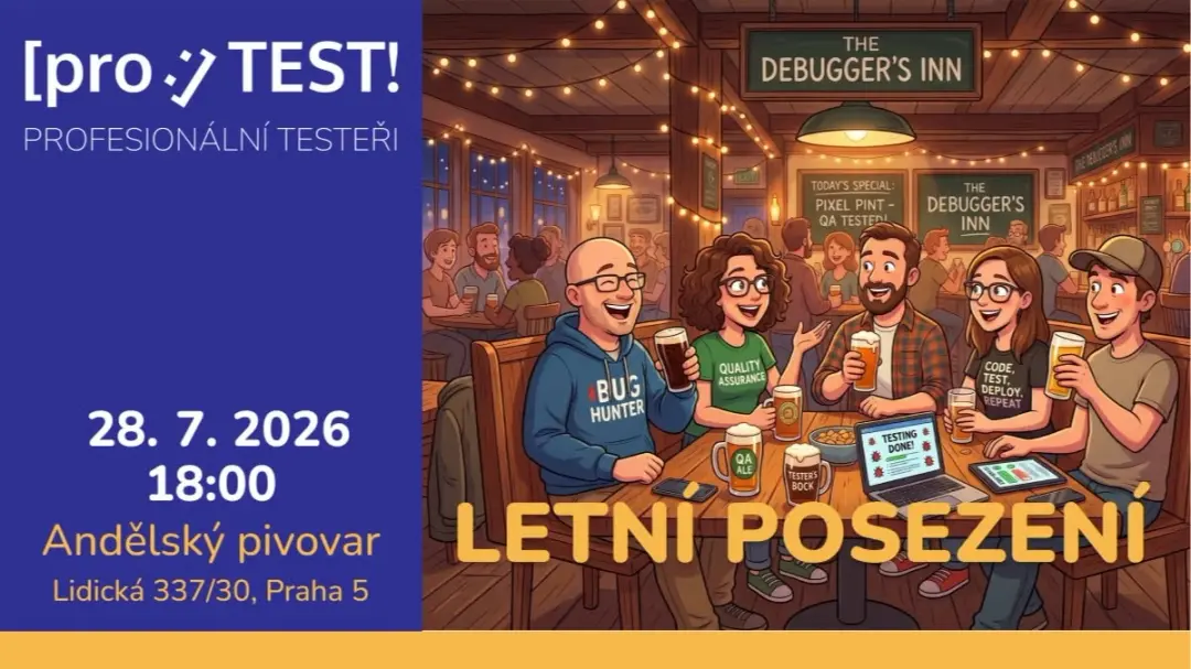 Letní posezení [pro:]TEST! v Andělském pivovaru