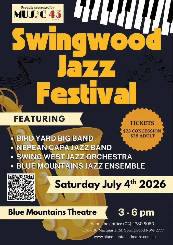 Blue Mountains Jazz Ensemble playing at Swingwood Jazz Festival