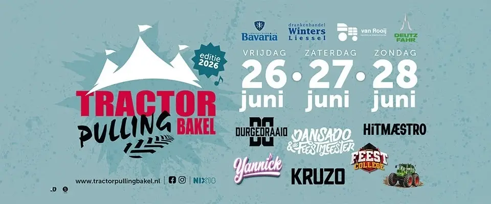 Tractorpulling Bakel vrijdag 26 juni 2026
