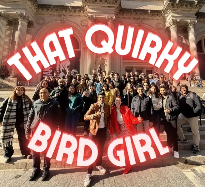 Bird Scavenger Hunt at the Met with that quirky bird girl ✨
