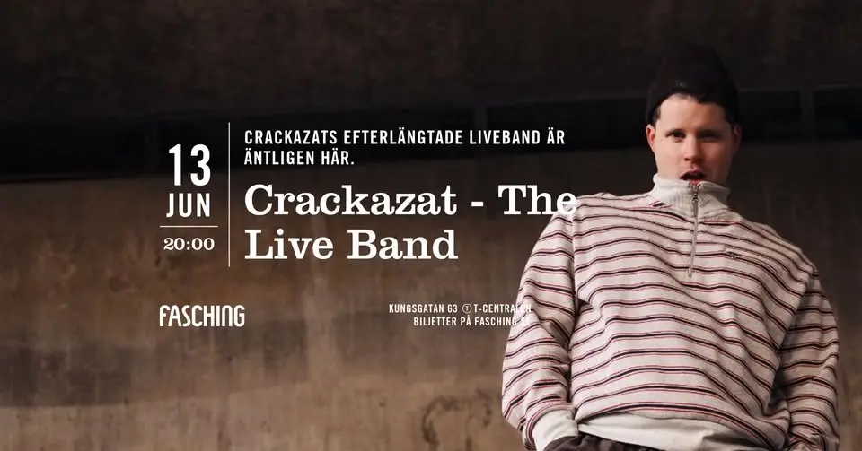 Crackazat - The Live Band | Fasching, Stockholm