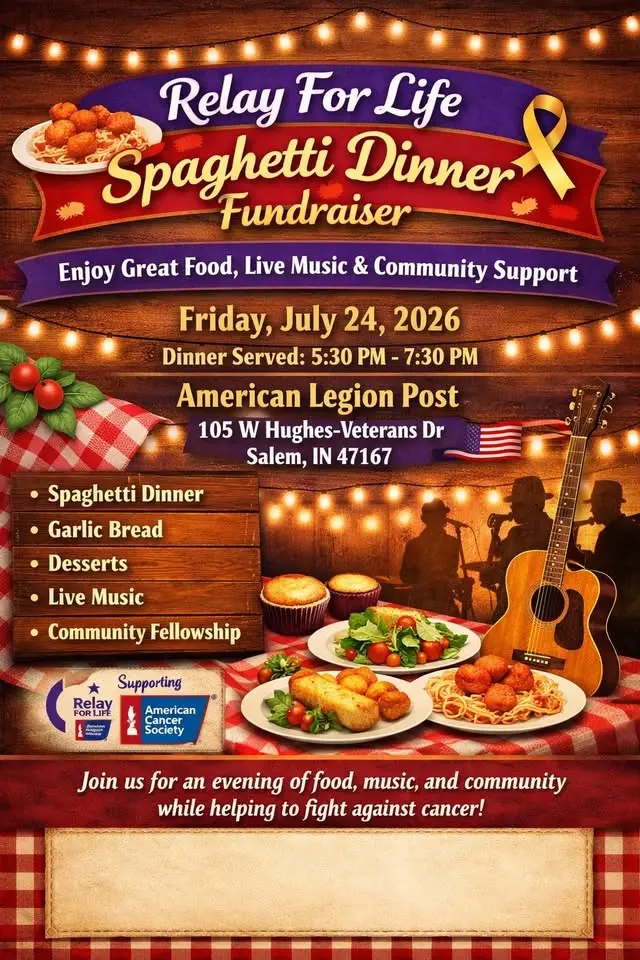 🍝🎗️ Relay For Life Spaghetti Dinner Fundraiser 🎗️🍝