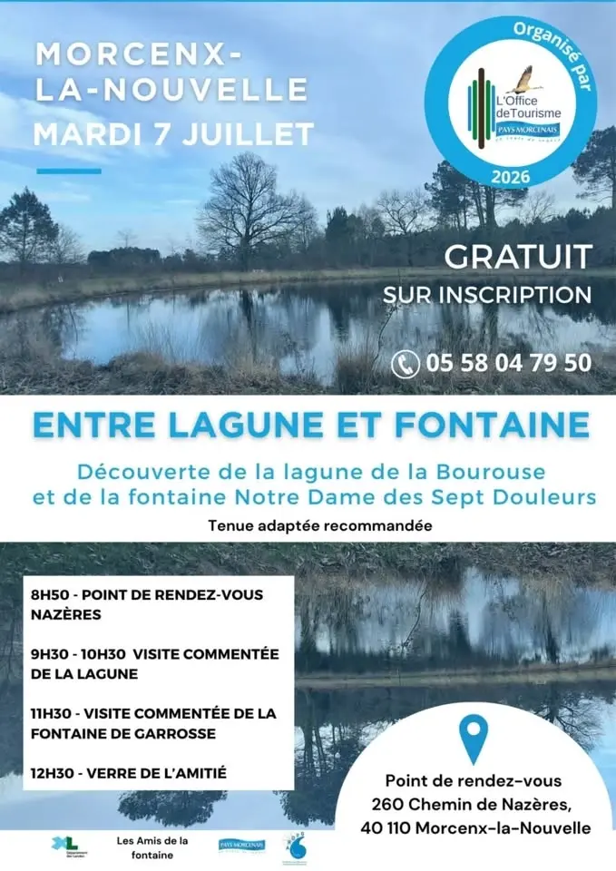 Estivales en Pays Morcenais : Entre Lagune et Fontaine