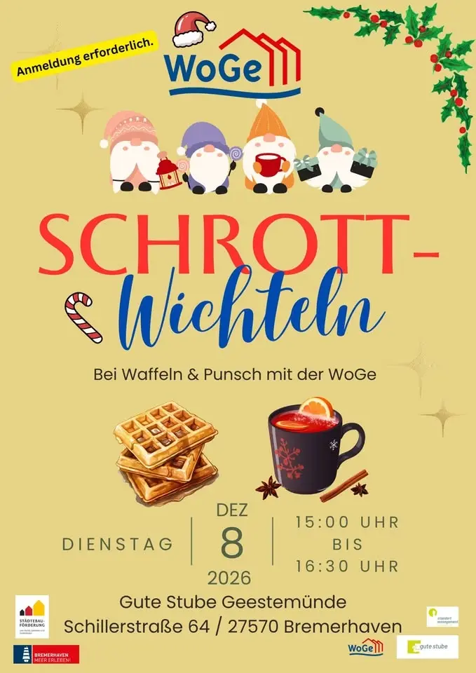 Schrottwichteln in der Guten Stube