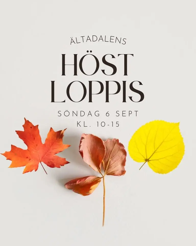 🍂 Ältadalens höstloppis med foodtrucks ♻️ 🚛