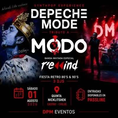 DEPECHE MODE EXPERIENCE / MODO Tributo + Fiesta Retro 80´s & 90´s