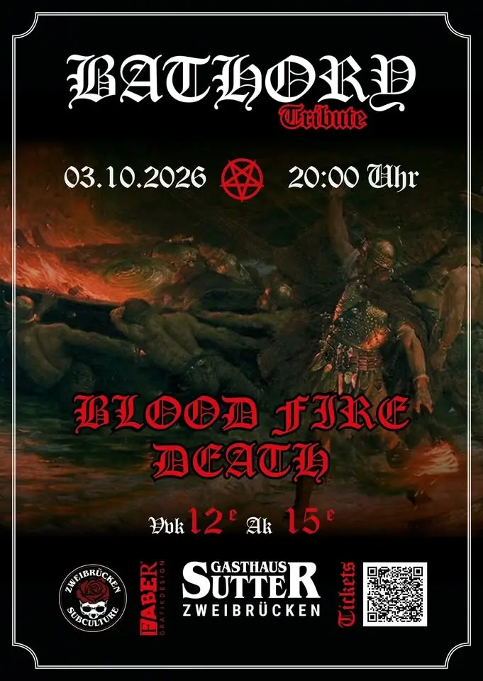 BATHORY Tribute - Blood Fire Death