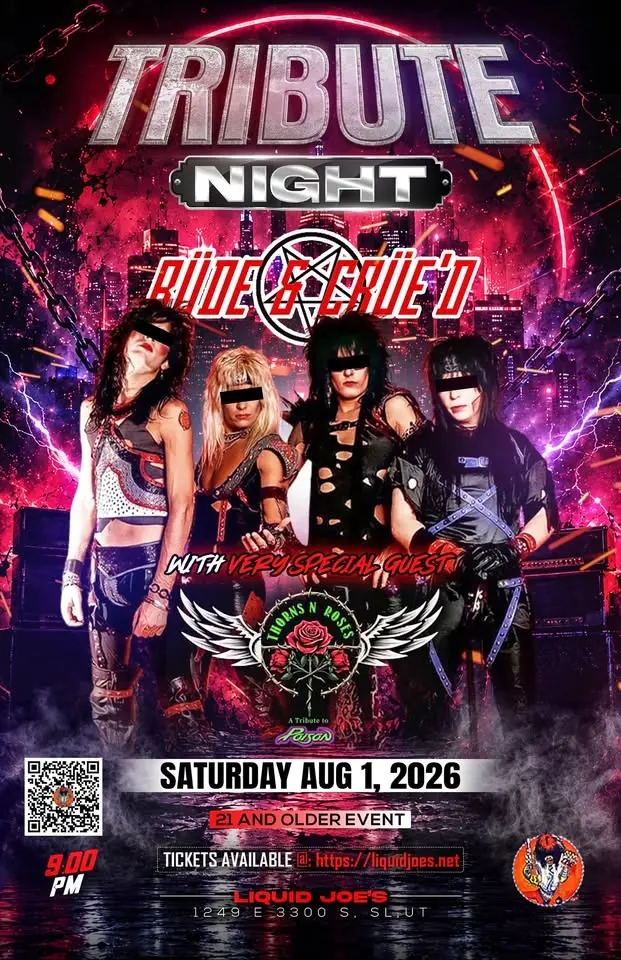 Sunset Strip Revival: Rüde & Crüe'd + Thorns 'N Roses