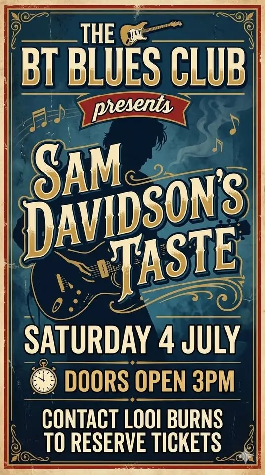 Sam Davidson's Taste back at BT Blues Club 