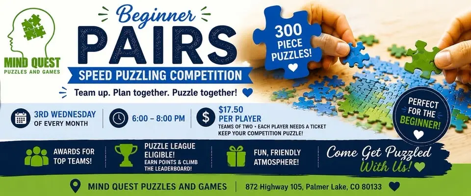 Beginner Pairs Speed Puzzling Competition (300 Pieces)