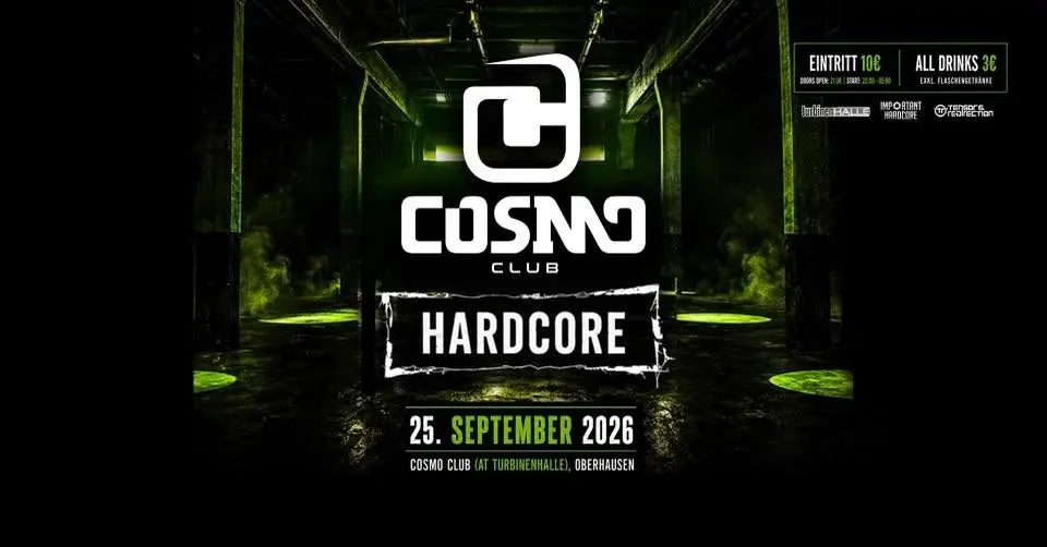 Cosmo Club Hardcore 3€ Party