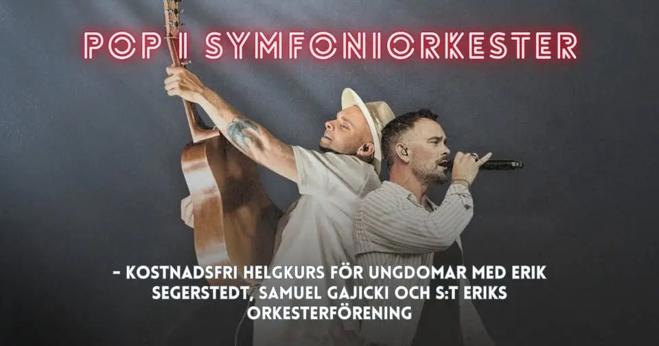 Pop i Symfoniorkester - kostnadsfri helgkurs för ungdomar