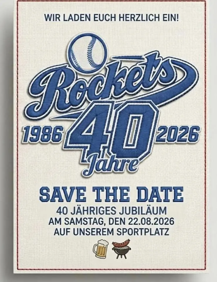 save the Date- 40 Jahre Rockets