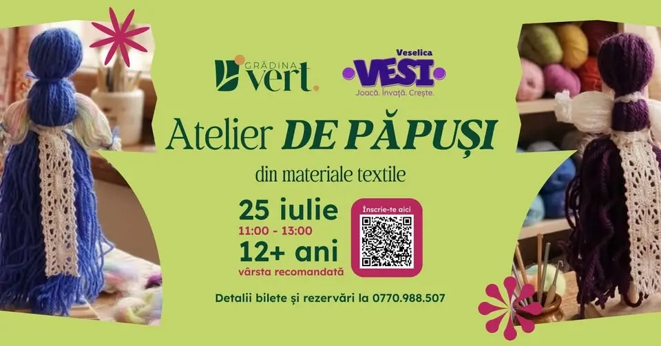 Atelier de realizat păpuși din materiale textile