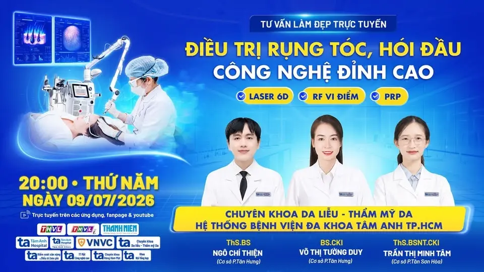 ĐIỀU TRỊ RỤNG TÓC, HÓI ĐẦU - CÔNG NGHỆ ĐỈNH CAO