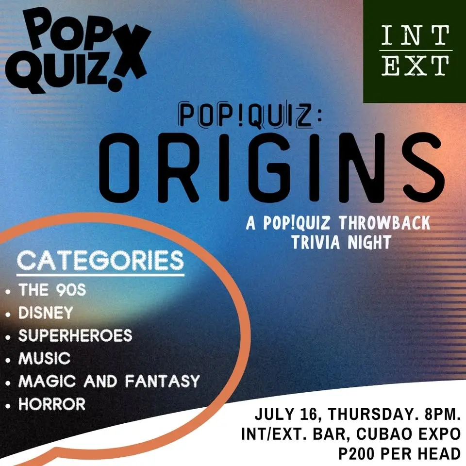 PopQuiz 10th Anniversary: Origins Trivia Night