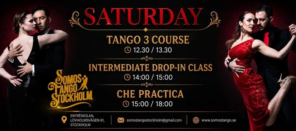 🌟A Full Saturday of Tango: Tango 3, Intermediate Class & CHE Practica🌟