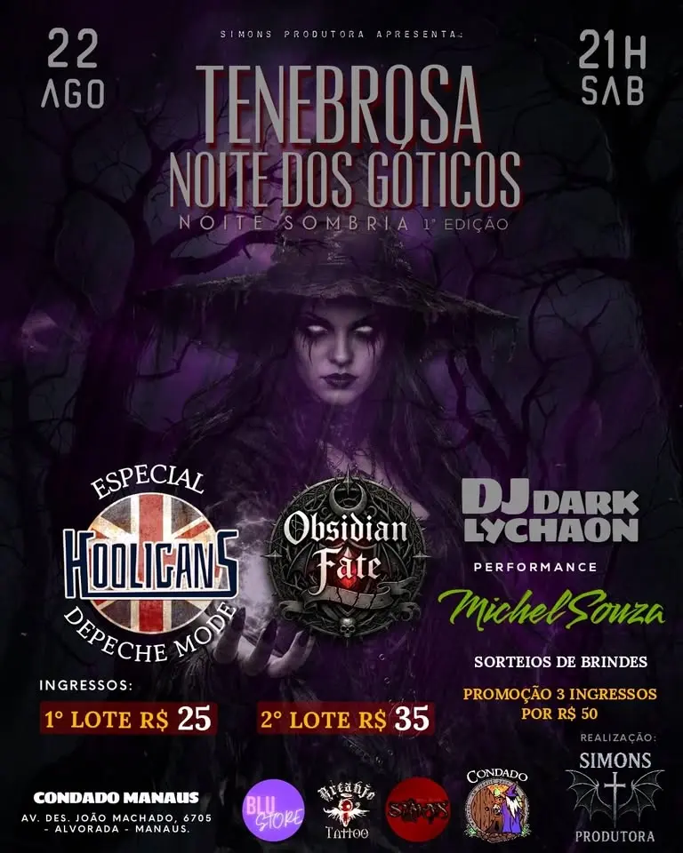 Tenebrosa noite dos Góticos noite sombria 1 edição 