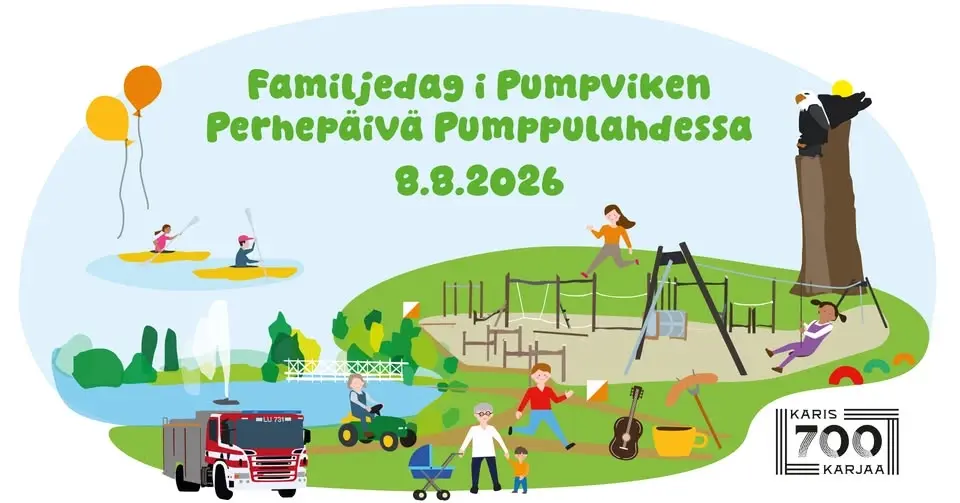 Familjedag i Pumpviken - Perhepäivä Pumppulahdessa