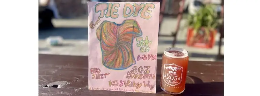 Tie Dye Party at 203 Kombucha