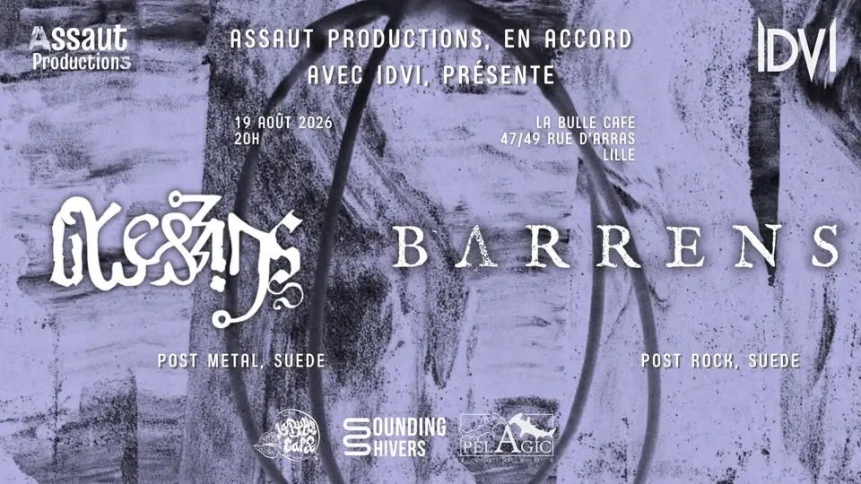 BLESSINGS + BARRENS · POST ROCK / METAL · LILLE