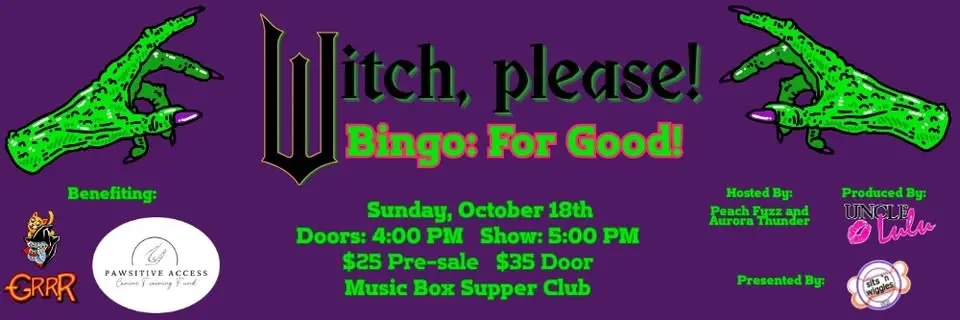 Witch, Please! Bingo: For Good!