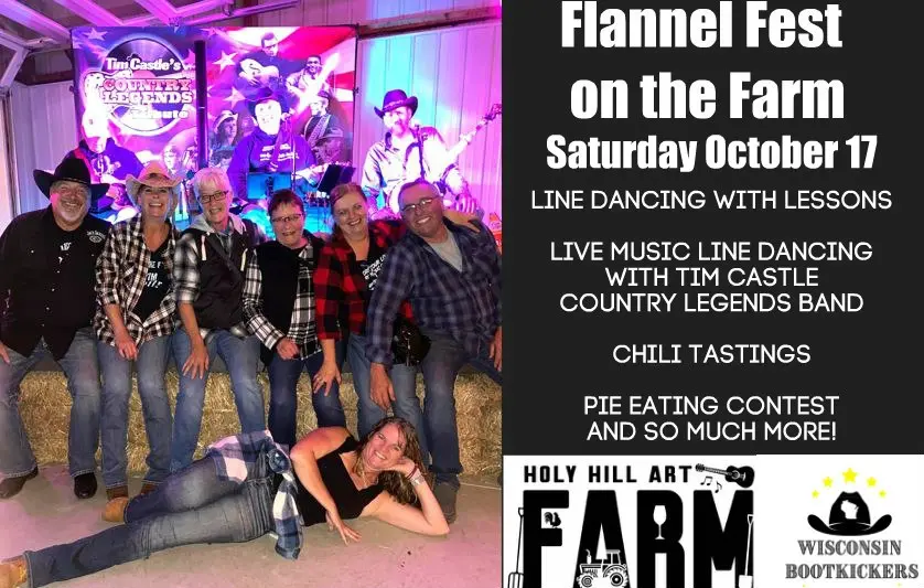Flannel Fest Line Dancing / Holy Hill Art Farm / Hubertus-Wisconsin