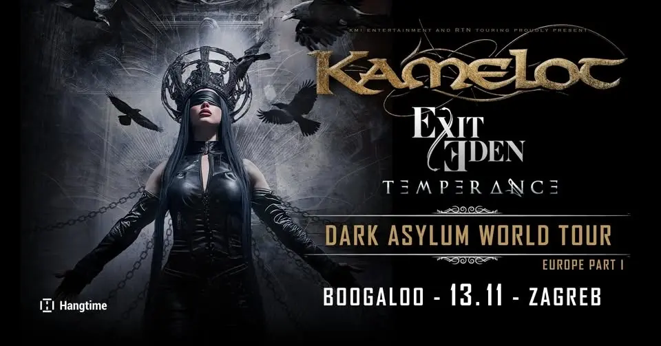 KAMELOT premijerno u Hrvatskoj! Gosti: Exit Eden i Temperance!