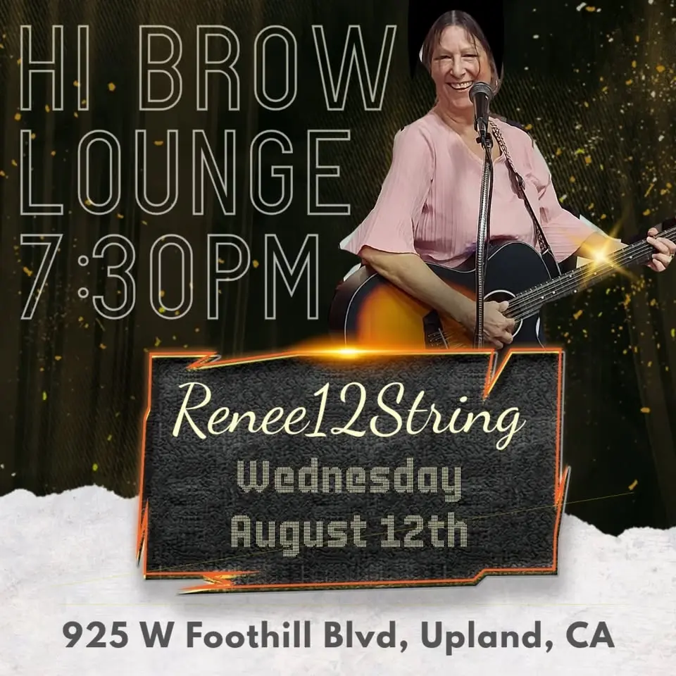 Renee12String Solo Acoustic: Wednesday, August 12th at Hi Brow Lounge