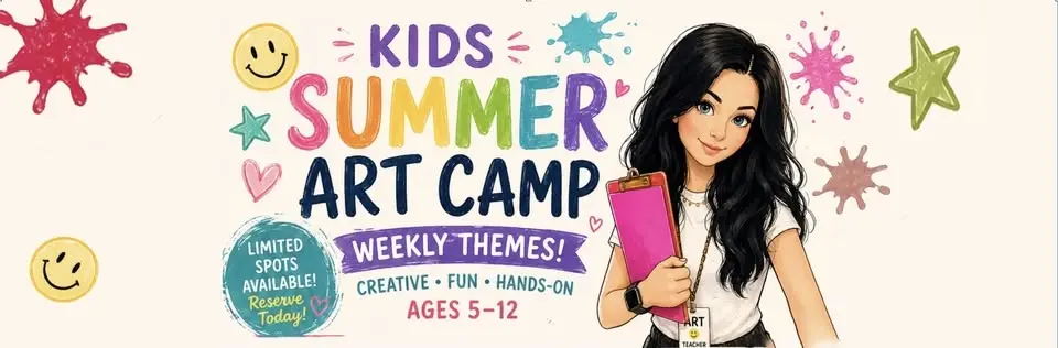 KIDS SUMMER ART CAMP  (5 Weeks Choose any)
