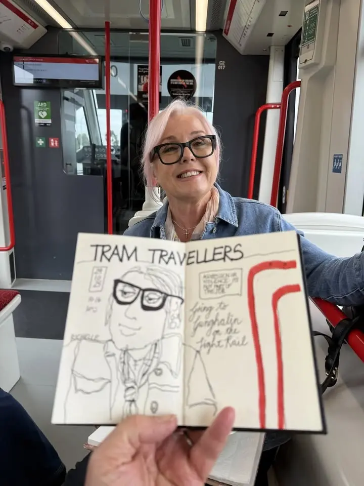 Tram. Stop. Sketch Eat.
