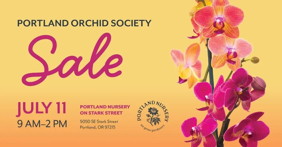 Portland Orchid Society Sale at Portland Nursery