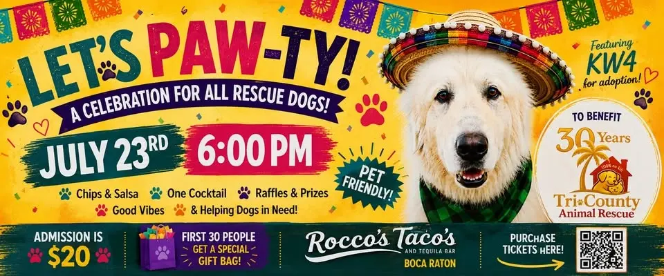 Pawty at Rocco's Tacos!