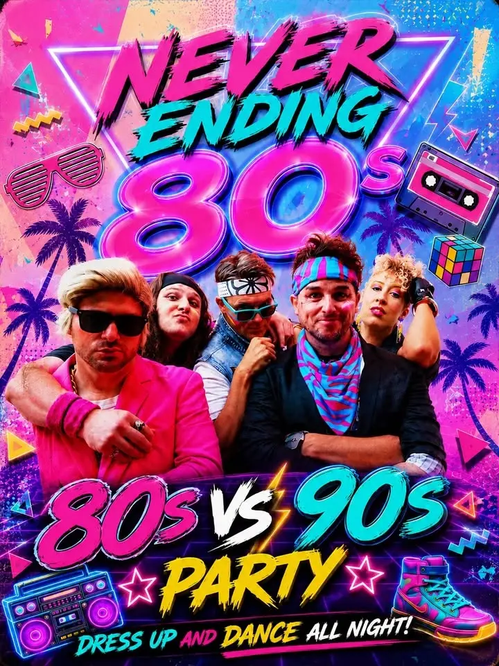 NEVER ENDING 80s vs 90s - 10YEARS ANNIVERSARY TOUR DRESS UP PARTY - CLUB ON EAST