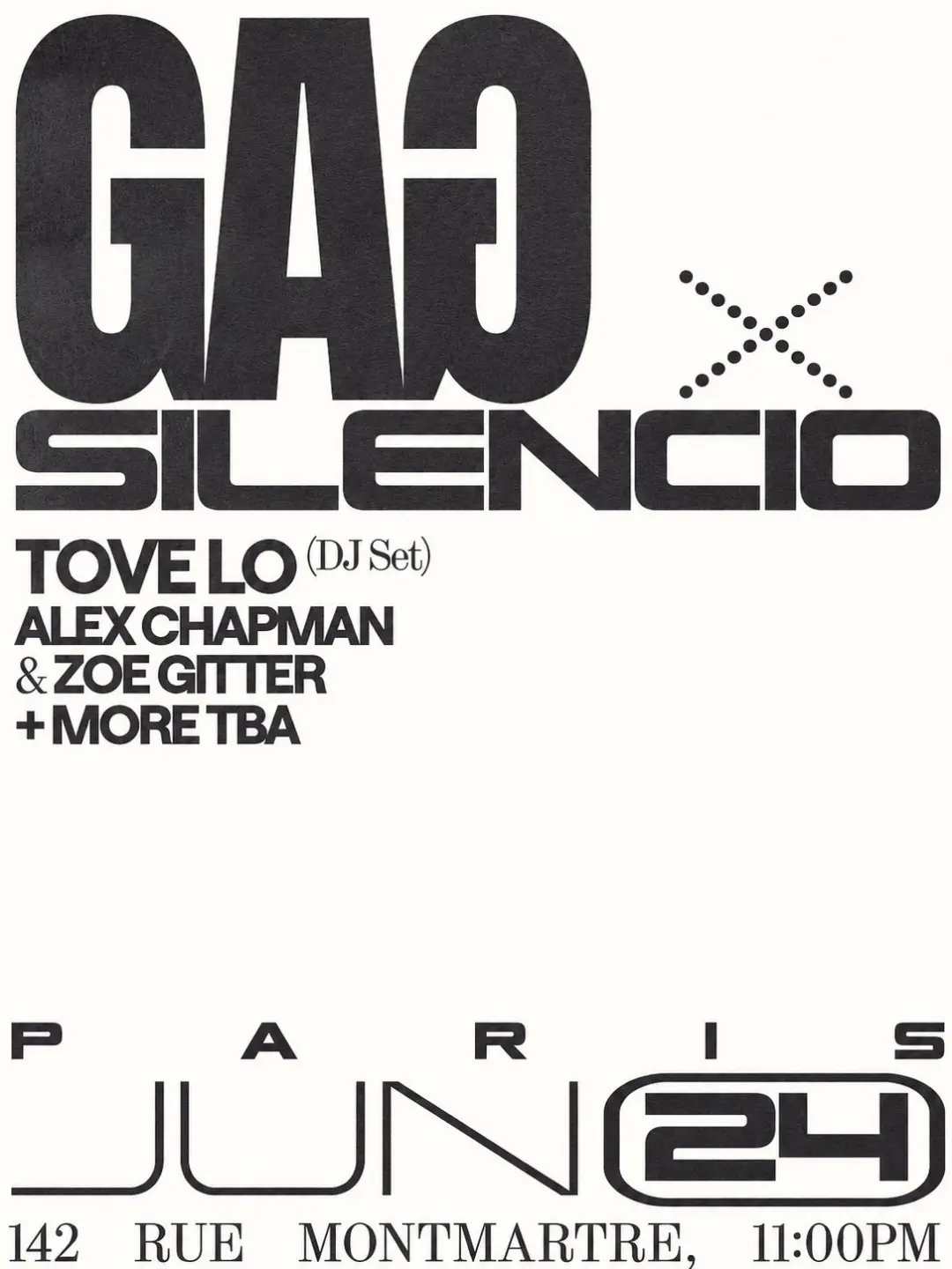 GAG: TOVE LO (DJ), Alex Chapman, Zoe Gitter & FRIENDS