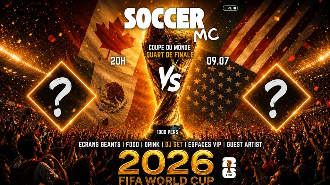 Soccer MC Live I Quart De Finale Cdm I Pavillon Wagram