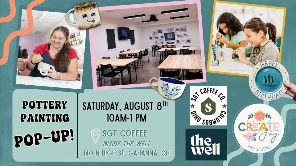 Pottery Painting Pop Up at SGT. Coffee