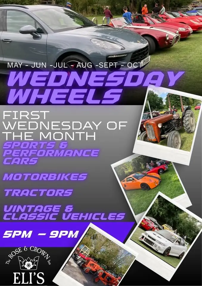 Wednesday Wheels 🛞at Eli's - Sports Cars, Motorbikes, Tractors, Vintage Vehicles!!!
