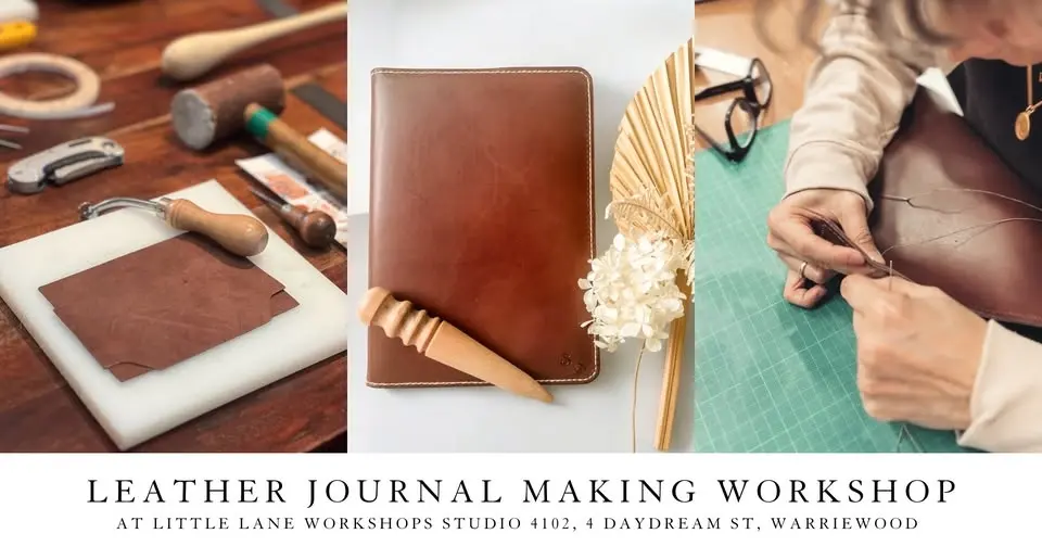 LEATHER JOURNAL COVER WORKSHOP