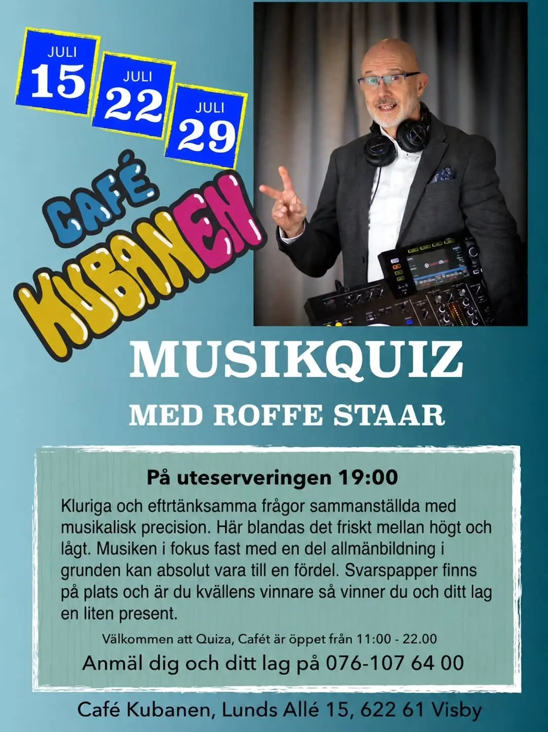 Musikquiz med Roffe Staar