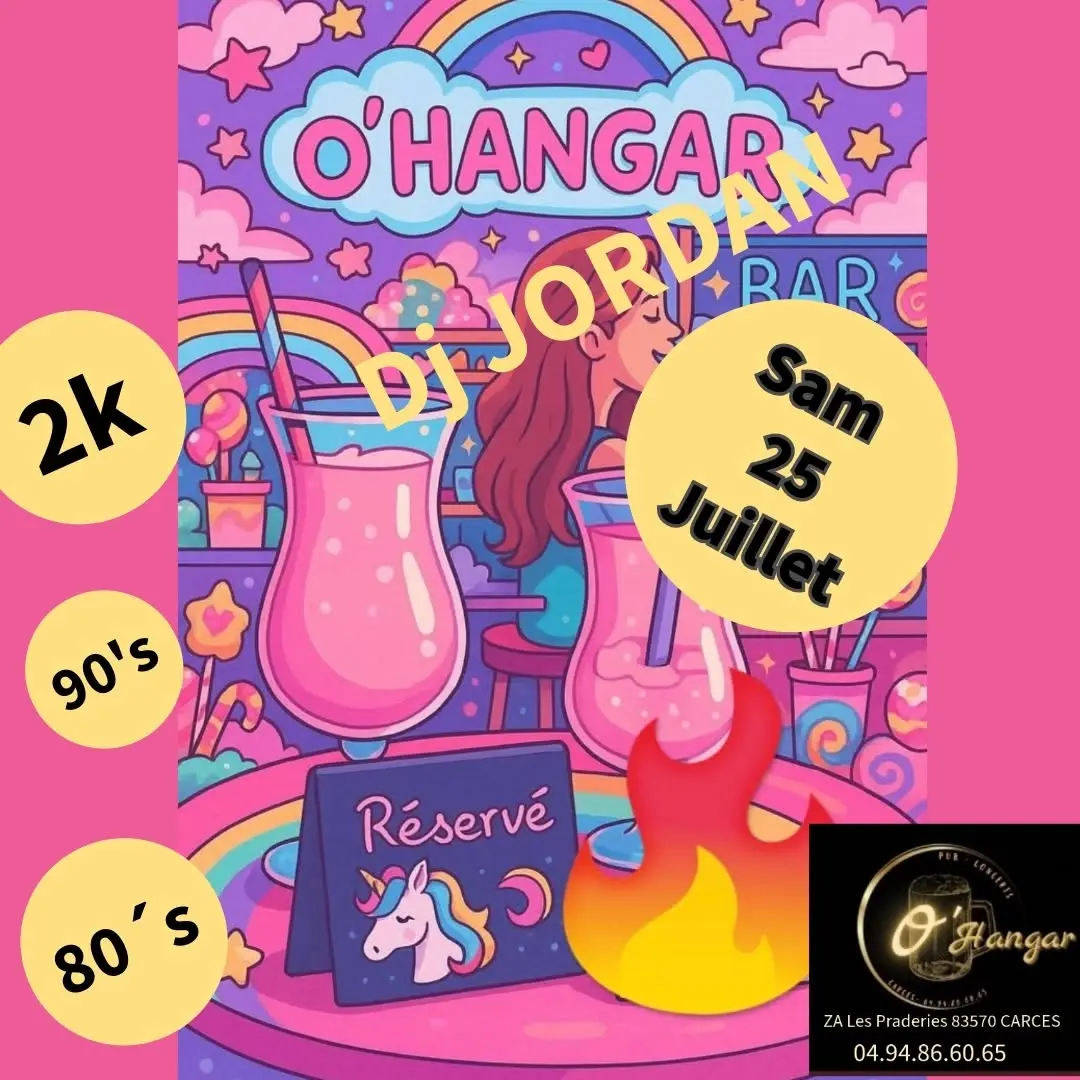Soirée 80’s 90’s 2k avec DJ JORDAN
