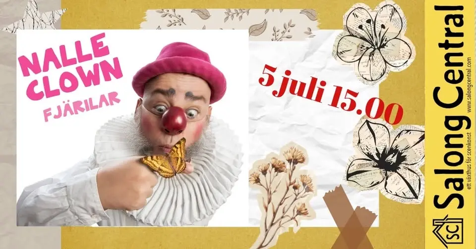 BARN & FAMILJ :: NALLE CLOWN // FJÄRILAR - 5 JULI kl 15.00