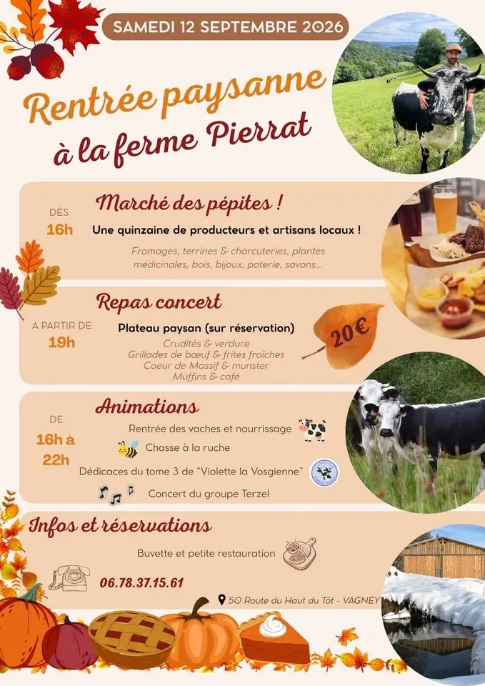 Rentrée paysanne à la ferme PIERRAT !