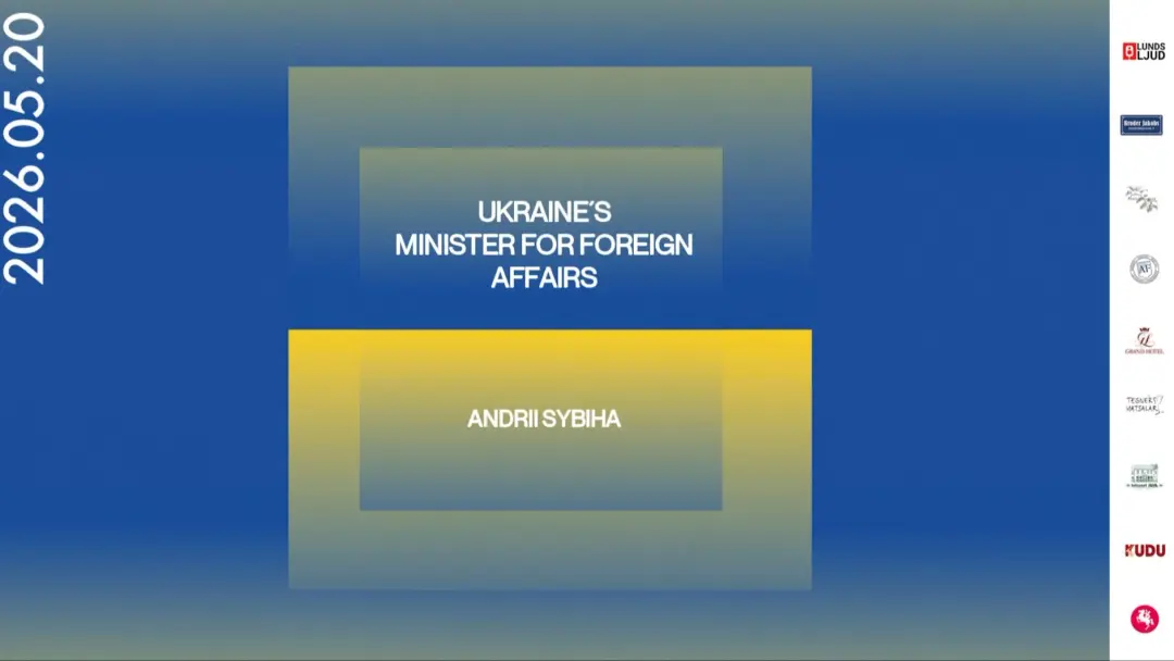 Studentafton with Ukraine's FM Andrii Sybiha