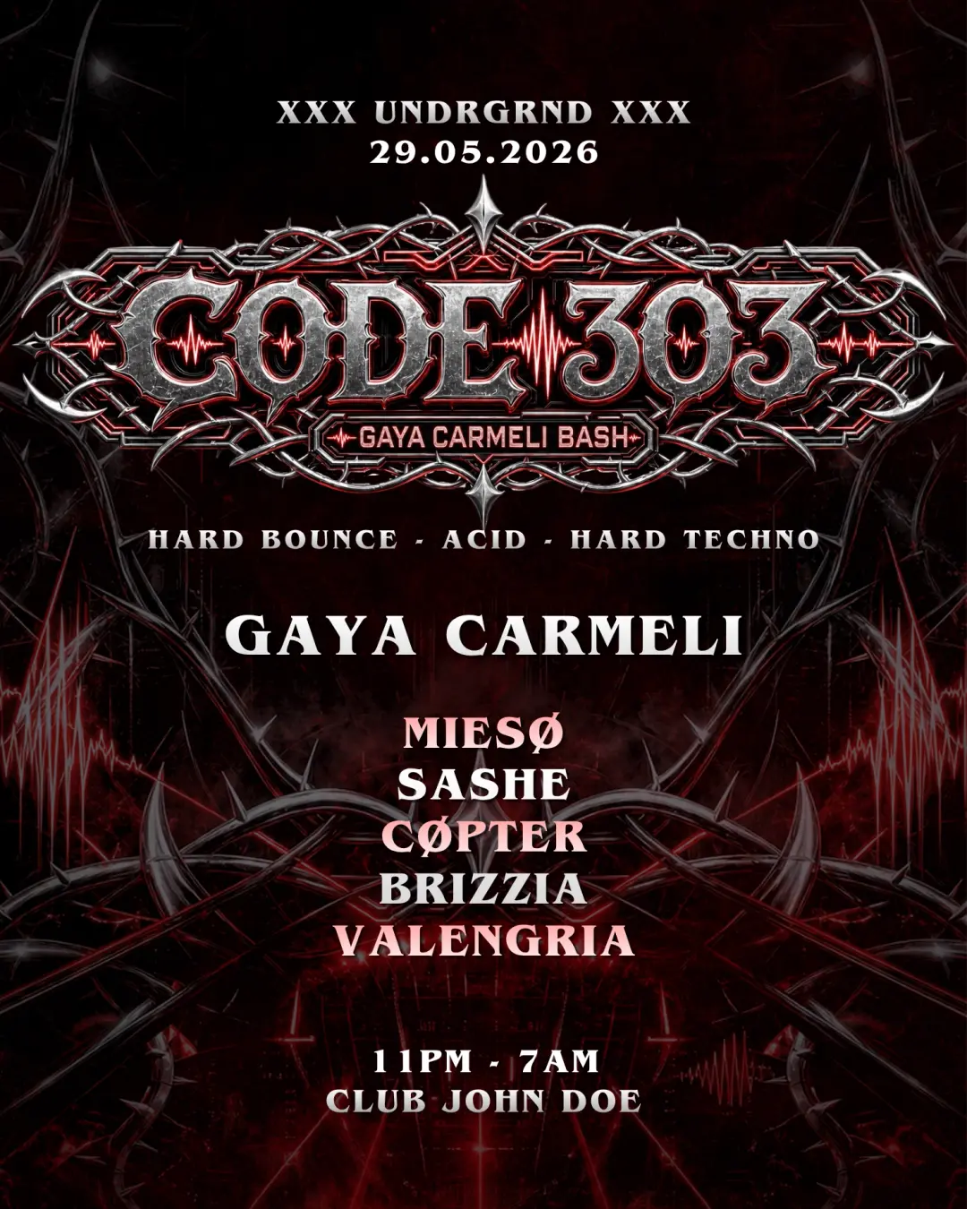 CODE 303 x UNDRGRND - Gaya Carmeli BASH