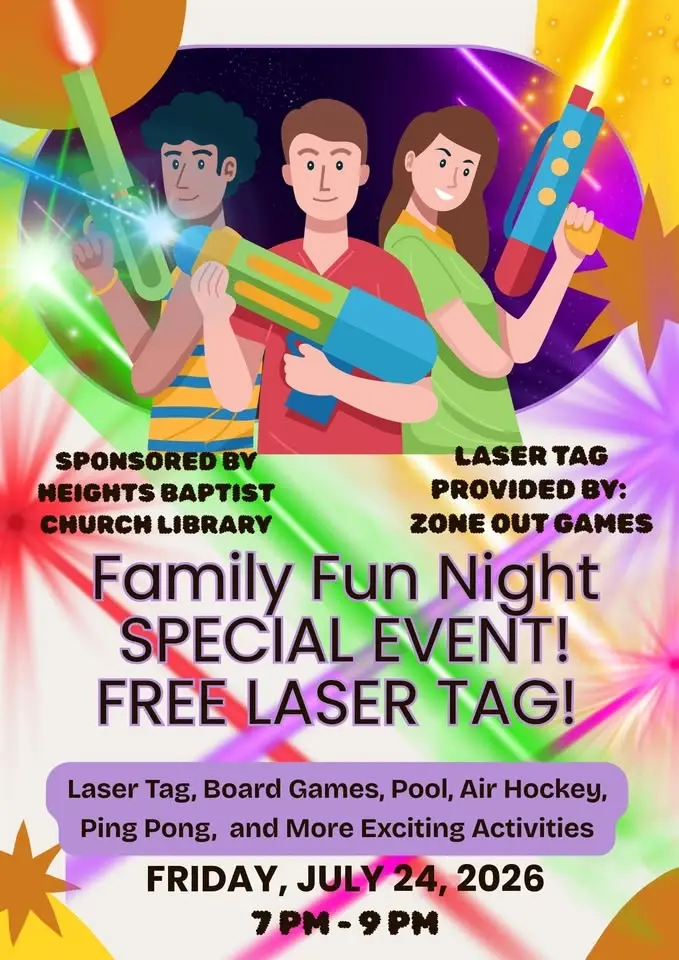 Family Fun Night - Free Laser Tag