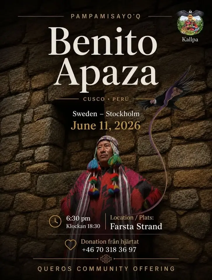 Don Benito Apaza anländer till Stockholm 11e Juni
