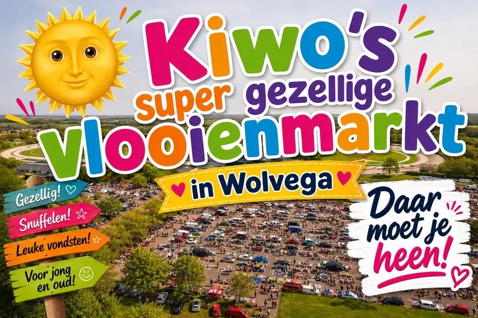 Kiwo’s grote vlooienmarkt in Wolvega