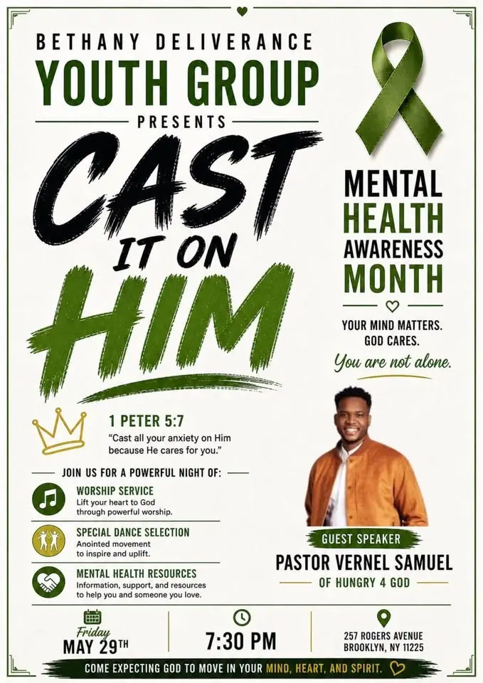 Mental Health Awareness Month Service : Cast it on Him!